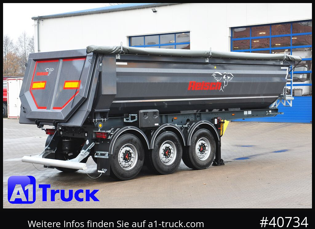 Semi-reboque basculante REISCH Steelpipe-R 25m³ NEU Stahl Lift SAF Hardox