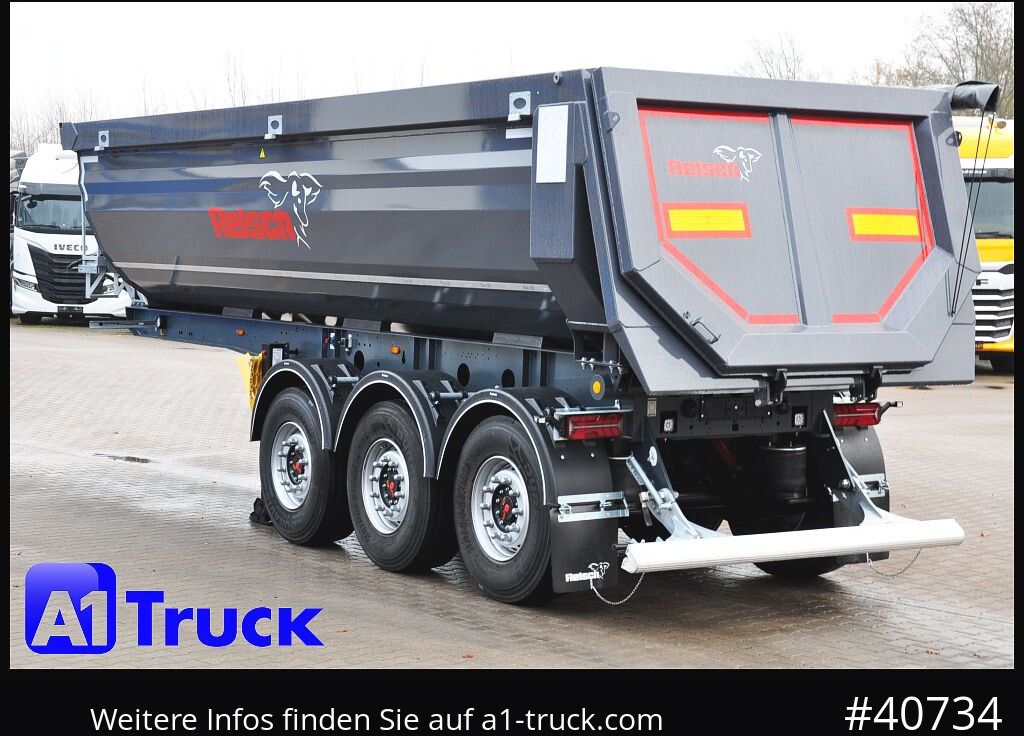 Semi-reboque basculante REISCH Steelpipe-R 25m³ NEU Stahl Lift SAF Hardox