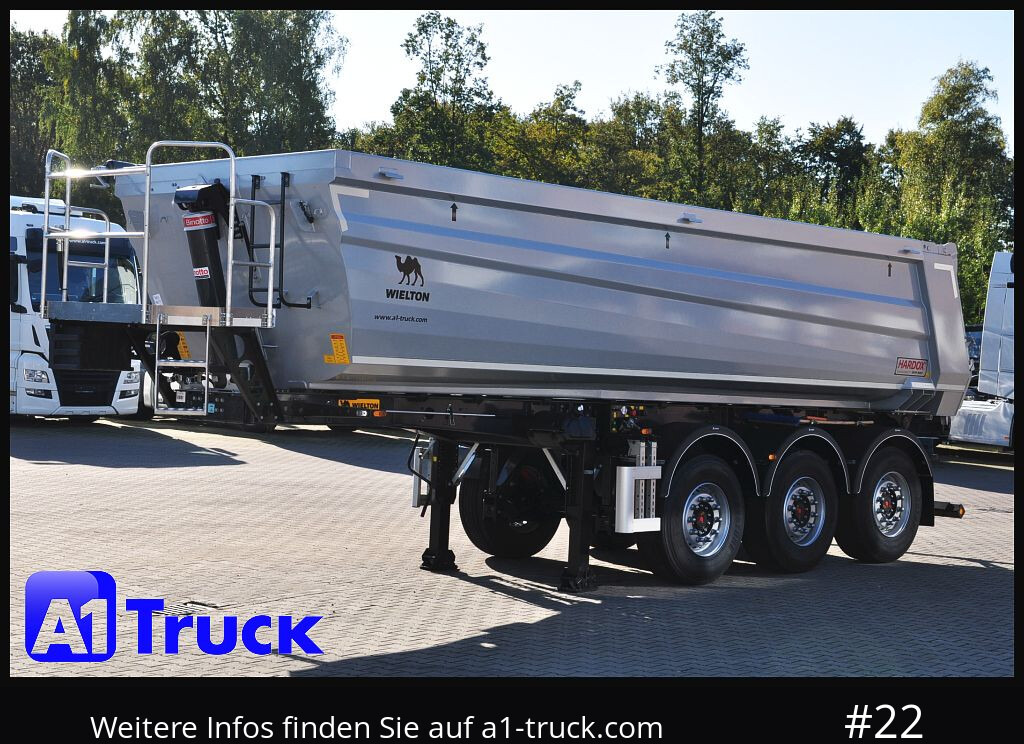Semi-reboque basculante WIELTON Wielton 26m³ Strong Master Stahl