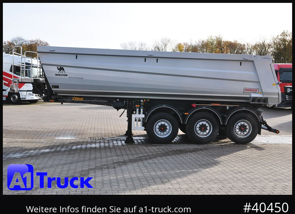 Semi-reboque basculante WIELTON Wielton 26m³ Strong Master Stahl