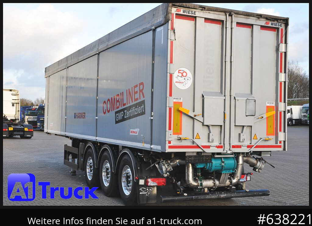 Semi-reboque cisterna BENALU Kombiliner Gülle Tank + Kipper fest34m³  flüssig 26m³, Tüv neu,