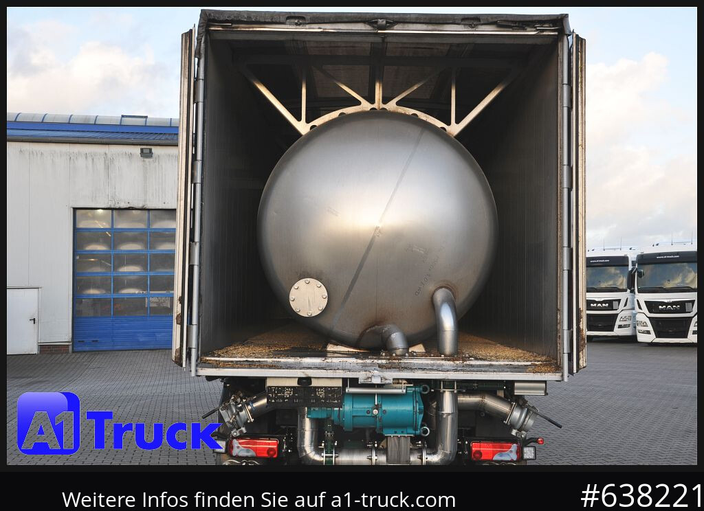 Semi-reboque cisterna BENALU Kombiliner Gülle Tank + Kipper fest34m³  flüssig 26m³, Tüv neu,