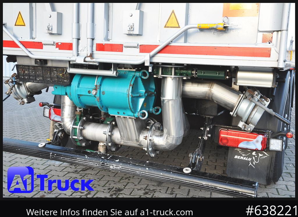 Semi-reboque cisterna BENALU Kombiliner Gülle Tank + Kipper fest34m³  flüssig 26m³, Tüv neu,
