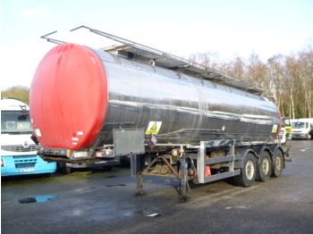Clayton Chemical tank inox 30.4 m3 / 1 comp + pump - Semi-reboque cisterna