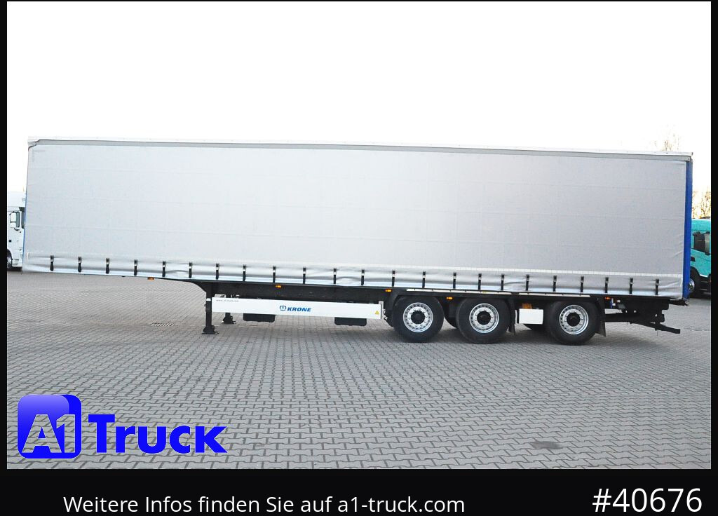 Semi-reboque de lona KRONE SD 27, Staplerhalterung, Liftachse, Lenkachse