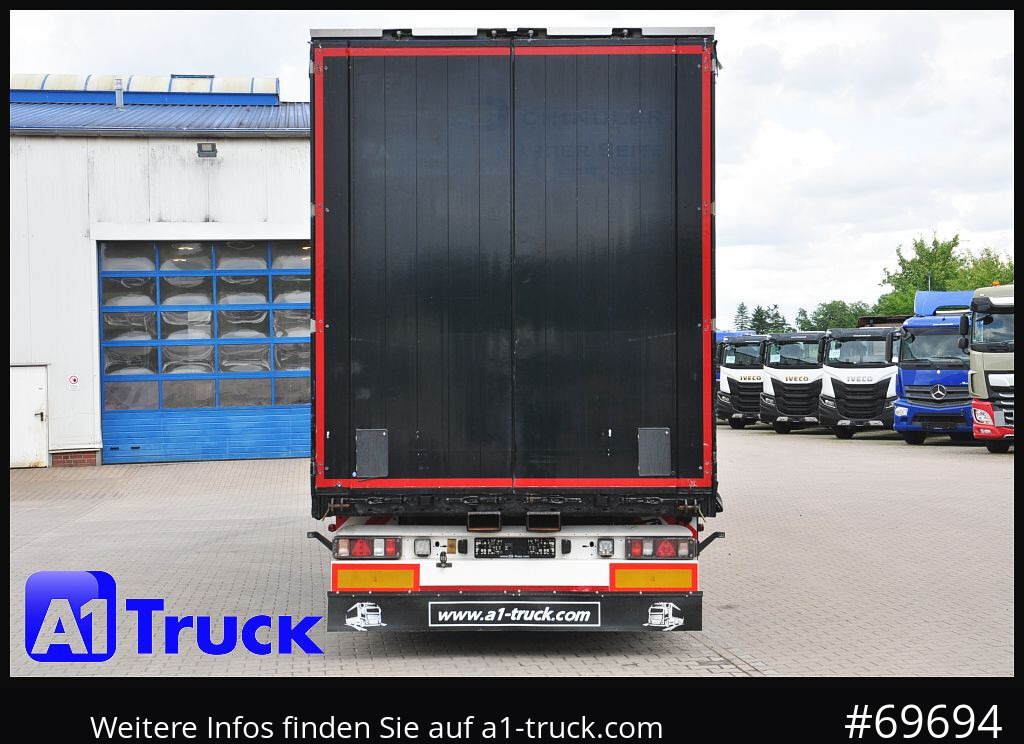 Semi-reboque de lona KRONE SD, Liftachse,Staplerhalterung, verbreiterbar, Coil
