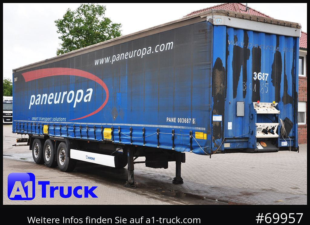 Semi-reboque de lona KRONE SD Tautliner, Code XL, BPW, Coil, TÜV 04-2026
