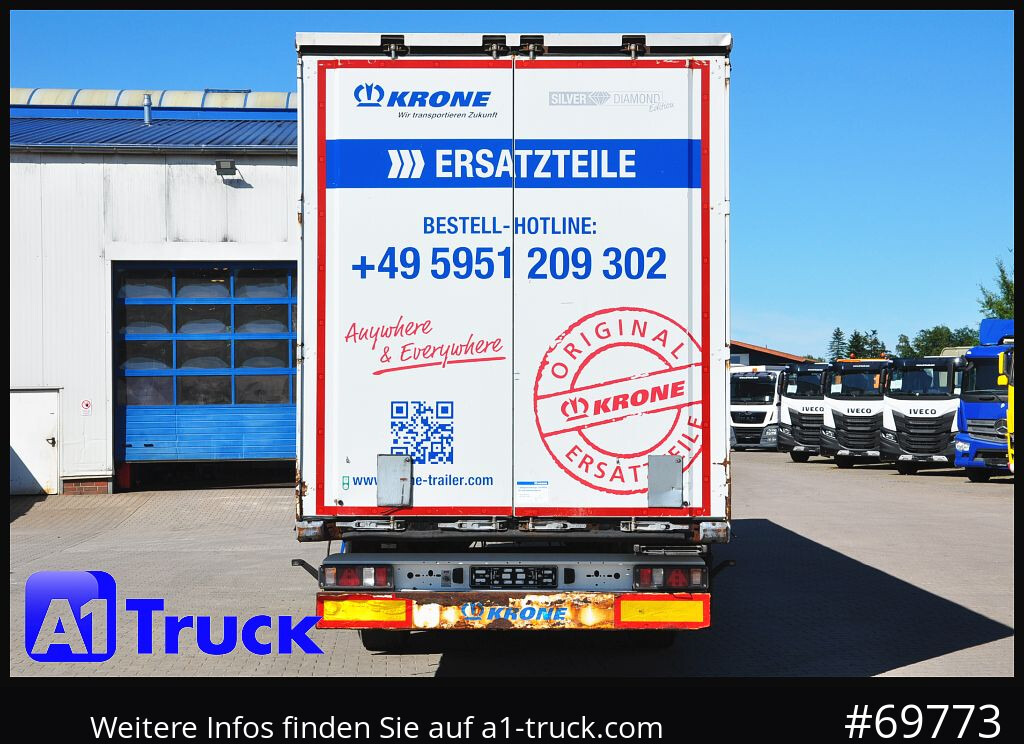 Semi-reboque de lona KRONE SD Tautliner, Code XL, BPW, Liftachse