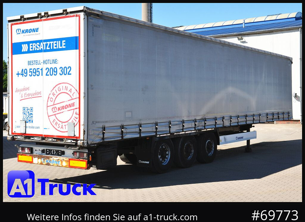 Semi-reboque de lona KRONE SD Tautliner, Code XL, BPW, Liftachse