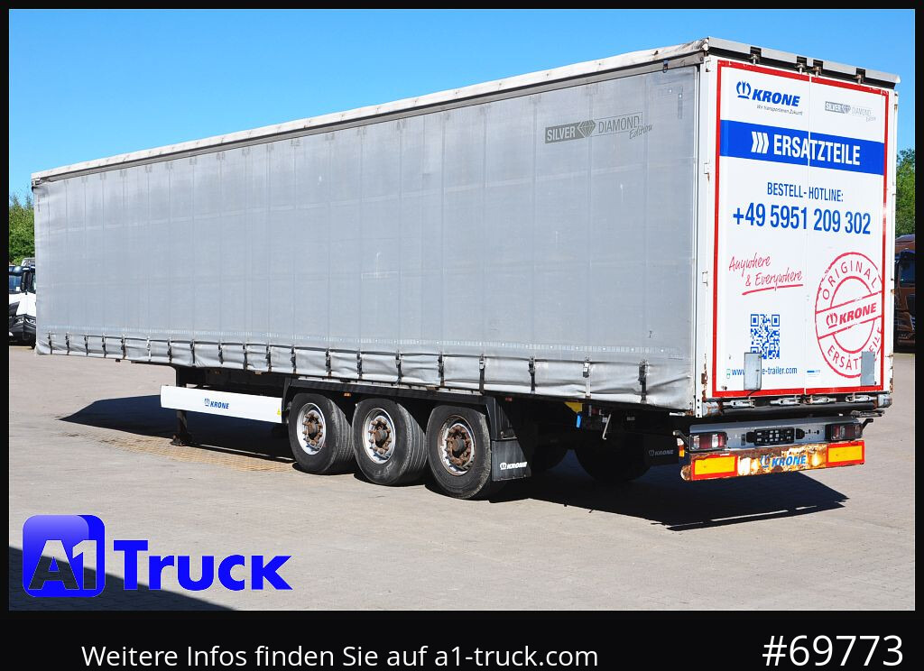 Semi-reboque de lona KRONE SD Tautliner, Code XL, BPW, Liftachse