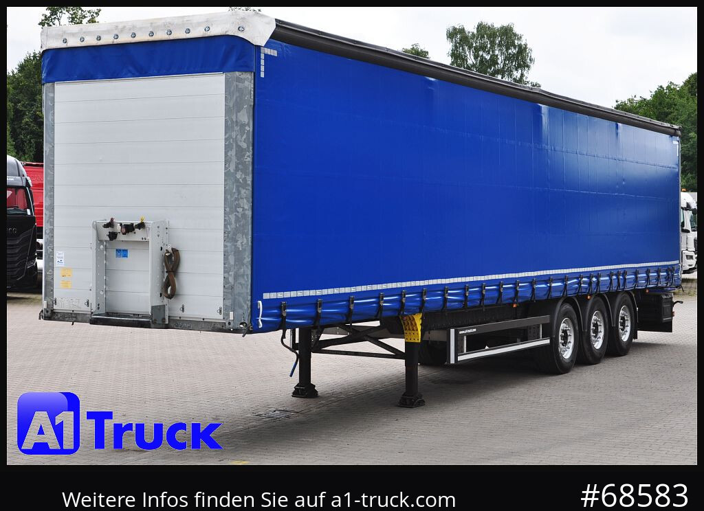 Semi-reboque de lona SCHMITZ SCS, Bordwandsider, Steckrungen, Liftachse, verzinkt
