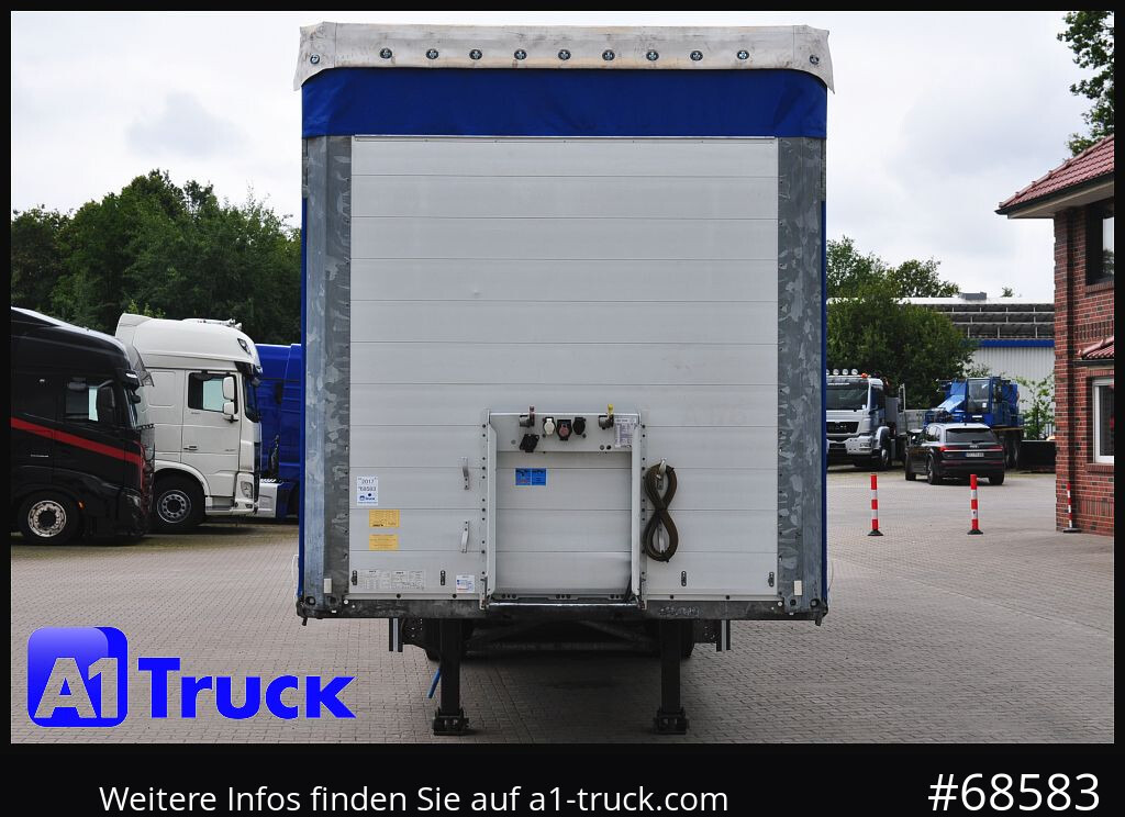 Semi-reboque de lona SCHMITZ SCS, Bordwandsider, Steckrungen, Liftachse, verzinkt