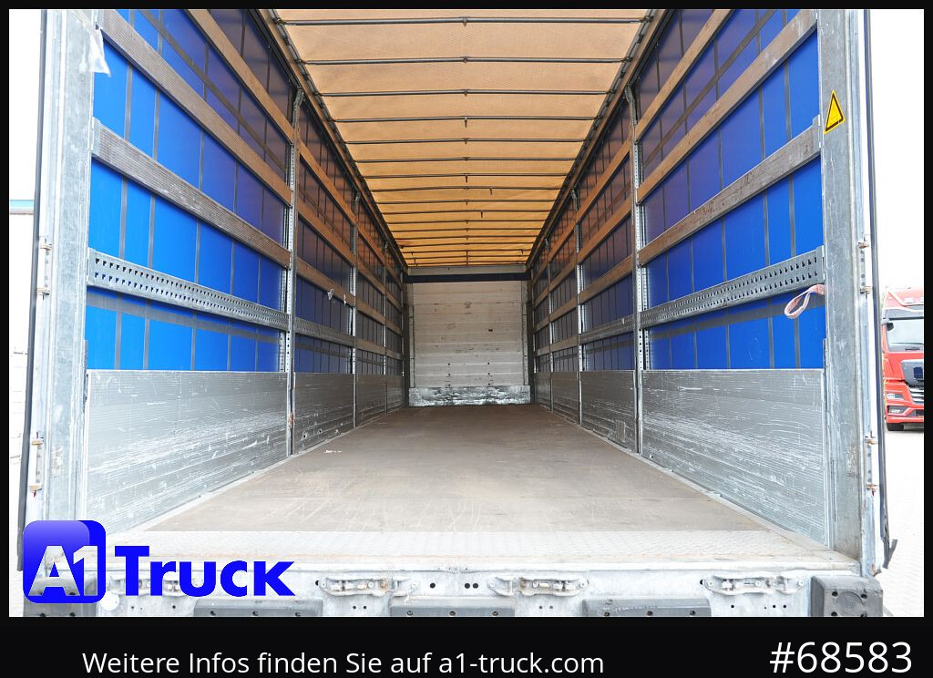 Semi-reboque de lona SCHMITZ SCS, Bordwandsider, Steckrungen, Liftachse, verzinkt