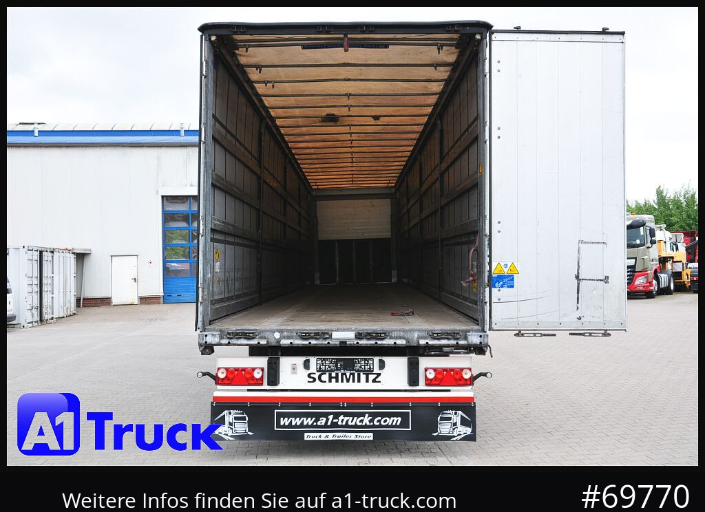 Semi-reboque de lona SCHMITZ SD Tautliner, Coil, Code XL,verzinkt, Liftachse, Steckrungen