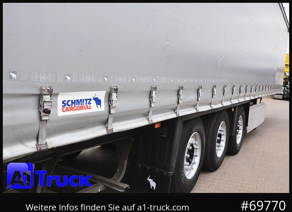Semi-reboque de lona SCHMITZ SD Tautliner, Coil, Code XL,verzinkt, Liftachse, Steckrungen