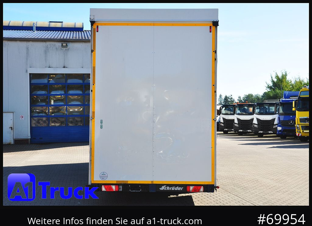 Semi-reboque de lona SCHROEDER,WIESMOOR Schröder Jumbo Hubdach, Getränkeauflieger