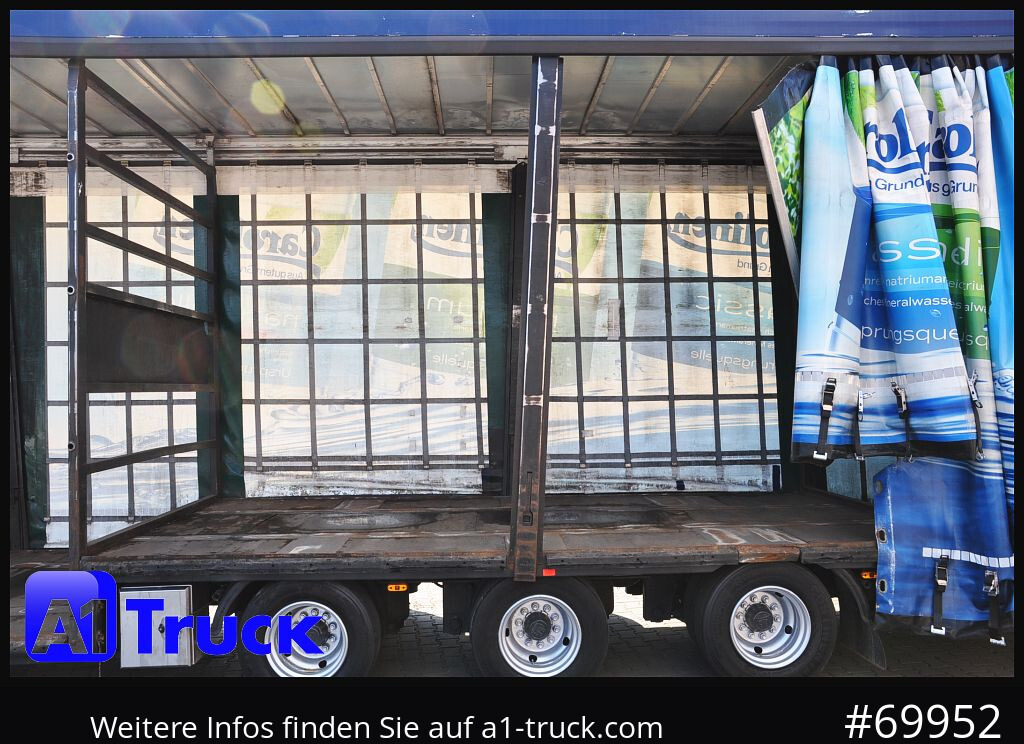 Semi-reboque de lona SCHROEDER,WIESMOOR Schröder Jumbo Hubdach, Getränkeauflieger