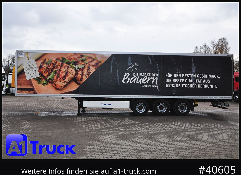 Semi-reboque frigorífico KRONE Kühlkoffer, Pegasus Meat, Rohrbahnen