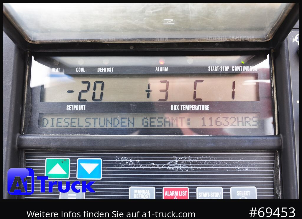 Semi-reboque frigorífico KRONE SDR 27 Carrier 1950 Mt. Doppelstock Lift,