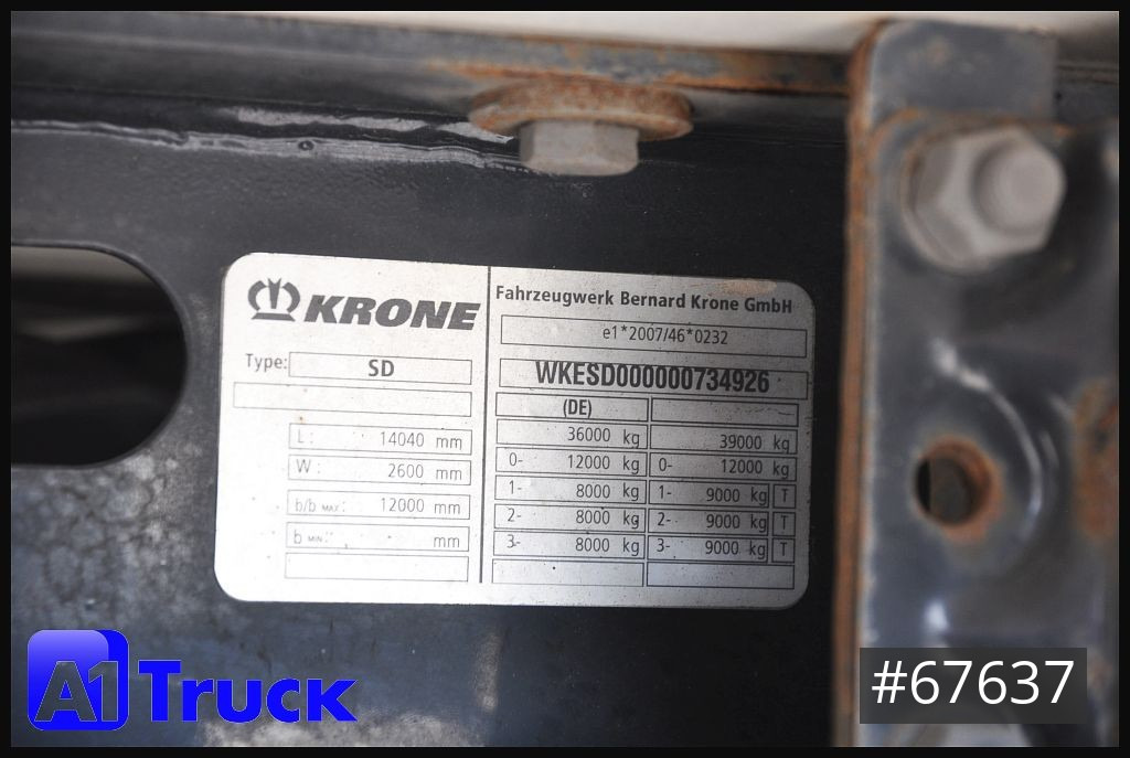 Semi-reboque frigorífico KRONE SD, ThermoKing SLXe 300, Doppelstock,