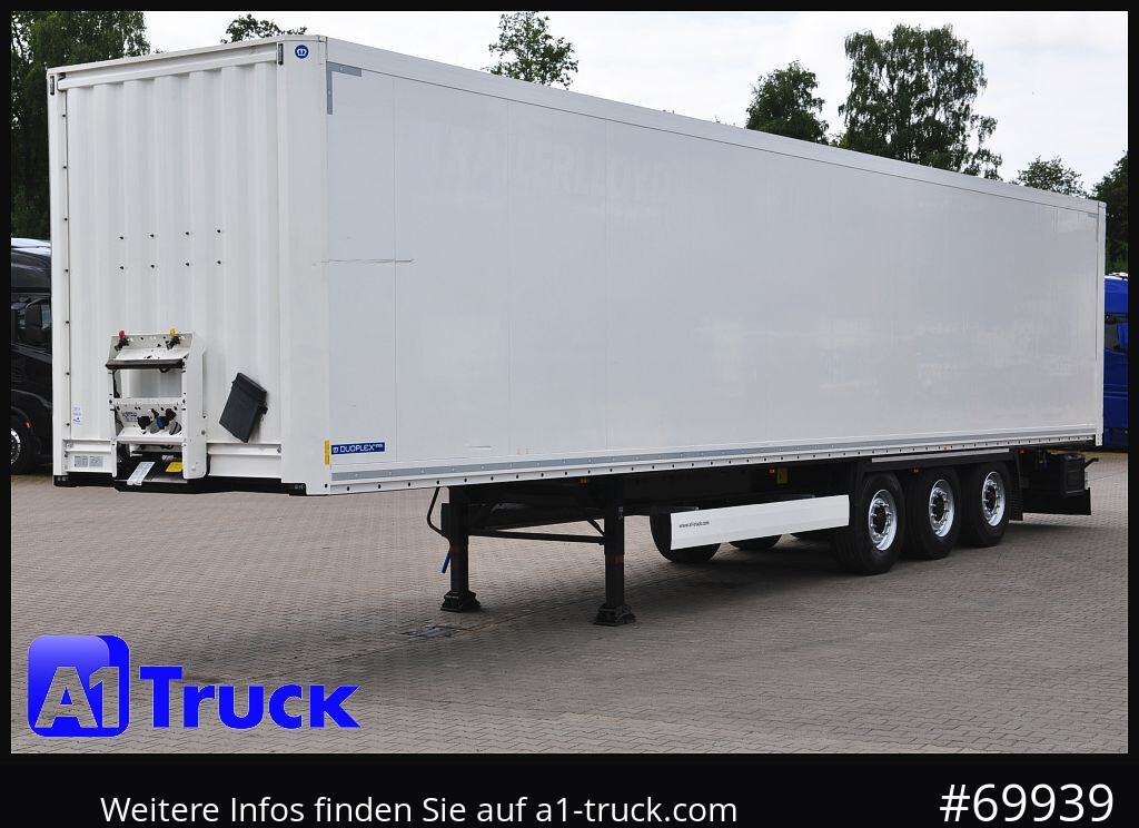 Semi-reboque furgão KRONE SDK 27, Koffer, 154.431km, Zurrösen, 1 Vorbesitzer