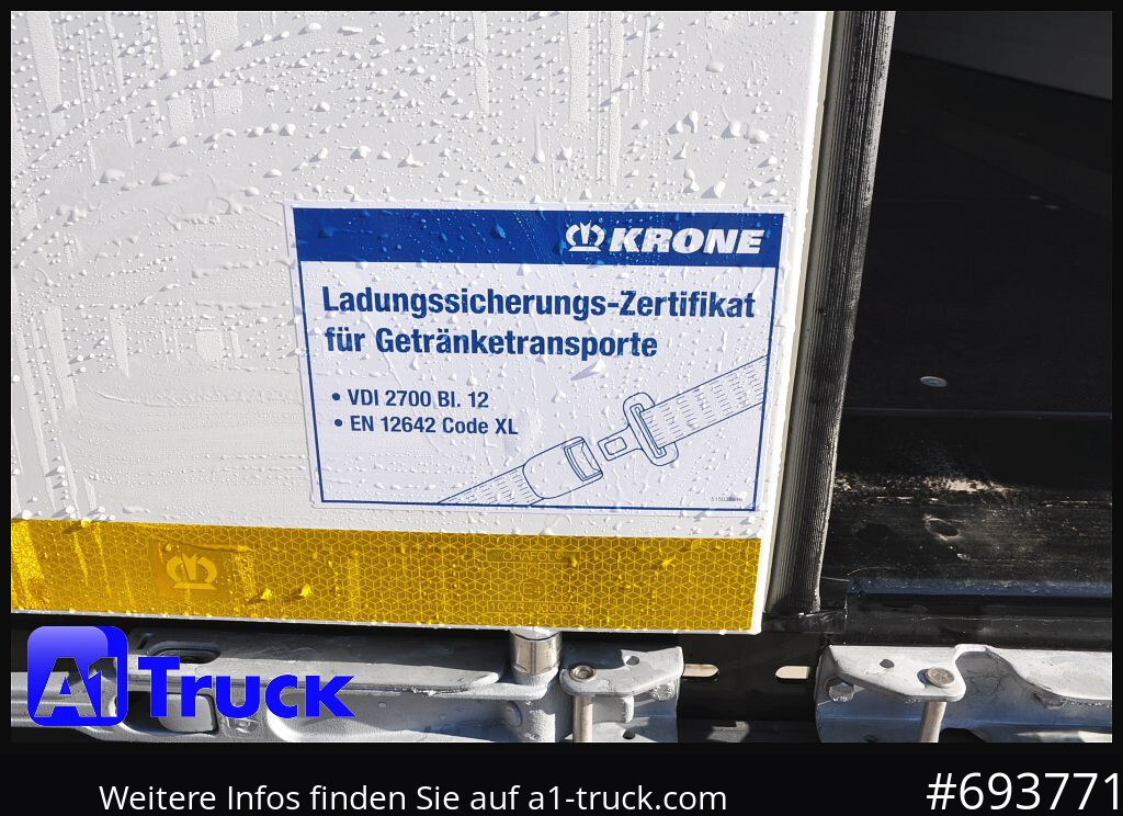 Semi-reboque furgão KRONE SD Koffer, Liftachse, Code XL, VDI 2700, SOFORT