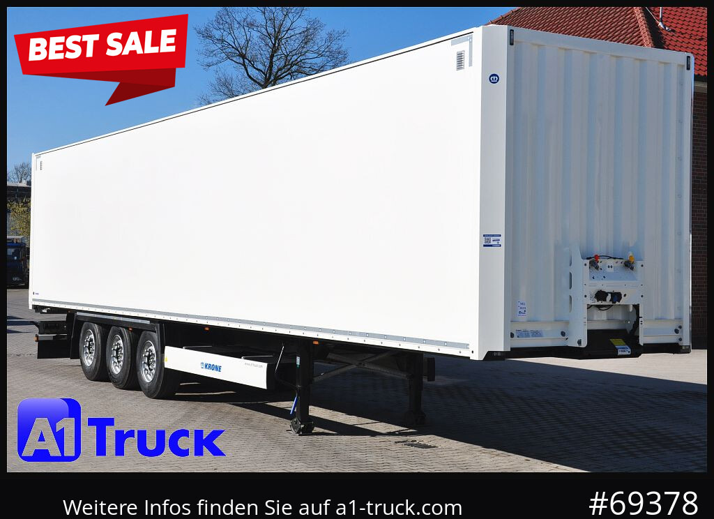 Semi-reboque furgão KRONE SD Koffer, Liftachse, Code XL, VDI 2700, SOFORT