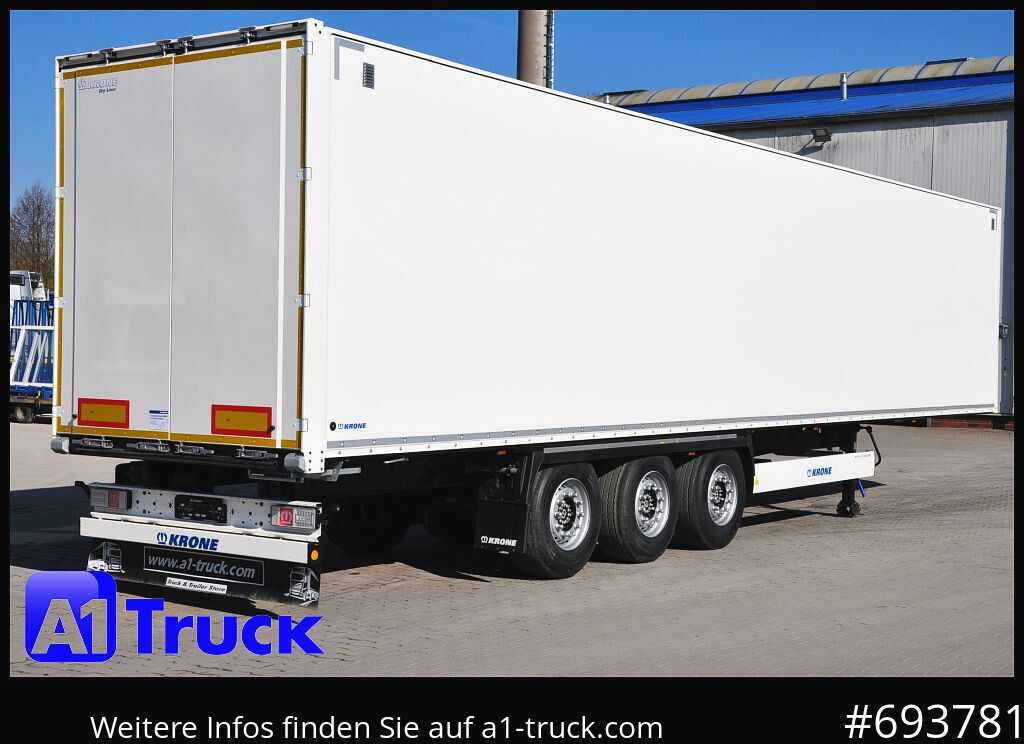 Semi-reboque furgão KRONE SD Koffer, Liftachse, Code XL, VDI 2700, SOFORT