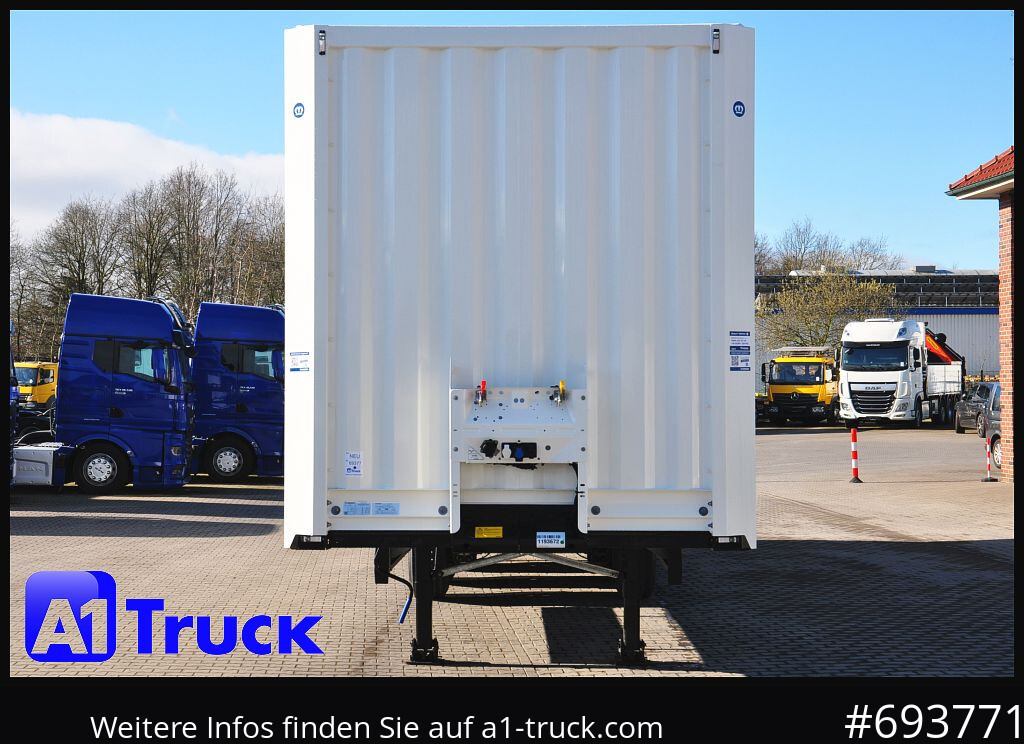 Semi-reboque furgão KRONE SD Koffer, Liftachse, Code XL, VDI 2700, SOFORT