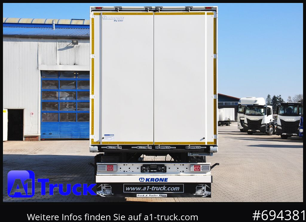 Semi-reboque furgão KRONE SZ 2 achs Koffer, Code XL, VDI 2700, SOFORT