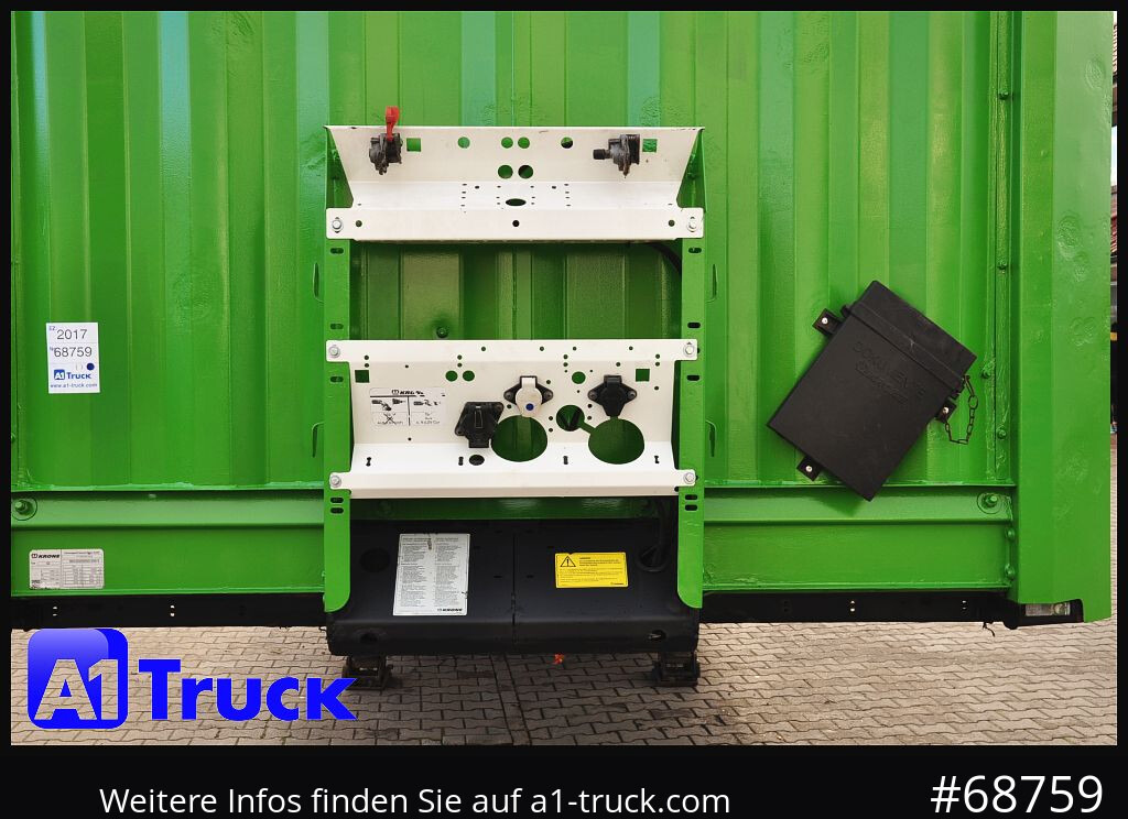 Semi-reboque plataforma/ Caixa aberta KRONE Mega, Plattform, Liftachse, Container,Twistlock,