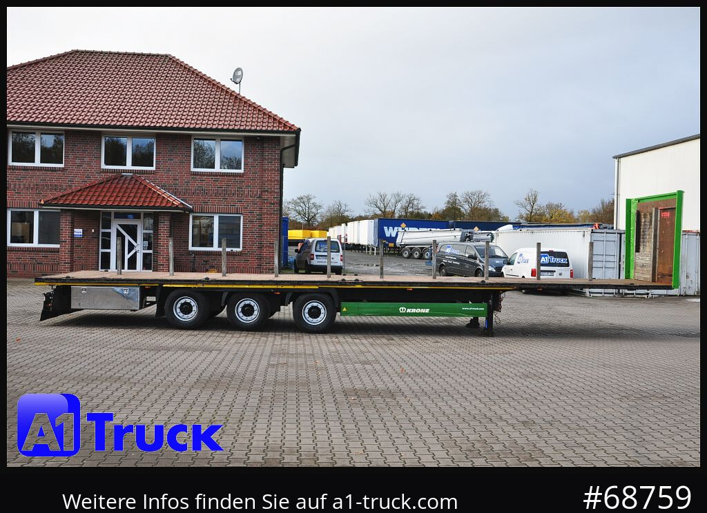 Semi-reboque plataforma/ Caixa aberta KRONE Mega, Plattform, Liftachse, Container,Twistlock,