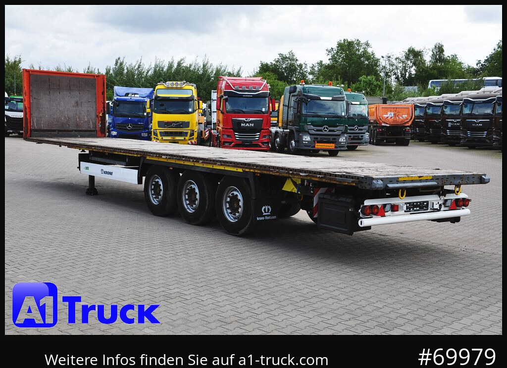 Semi-reboque plataforma/ Caixa aberta KRONE SD Plateau, Twistlock, Container,