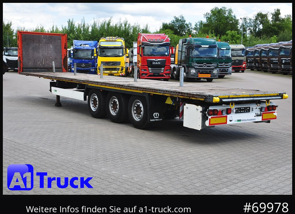 Semi-reboque plataforma/ Caixa aberta KRONE SD Plateau, Twistlock, Container,