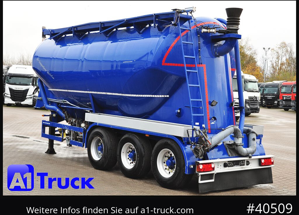 Semi-reboque silo FELDBINDER Bruns 32m³, Gülle, Vogelsang Pumpe,