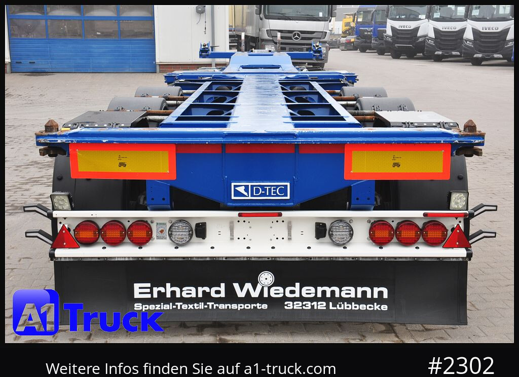 Semi-reboque transportador de contêineres/ Caixa móvel D-TEC VCC-05, CombitrailerTeiler chassi, Lift