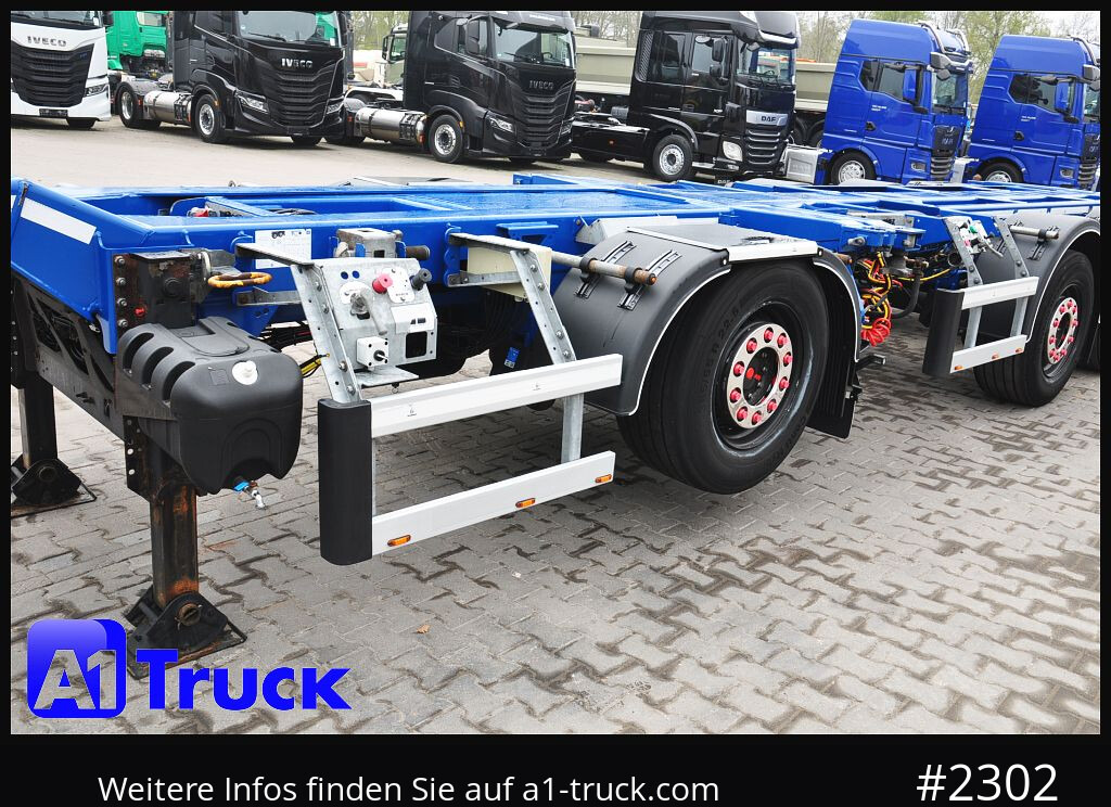 Semi-reboque transportador de contêineres/ Caixa móvel D-TEC VCC-05, CombitrailerTeiler chassi, Lift