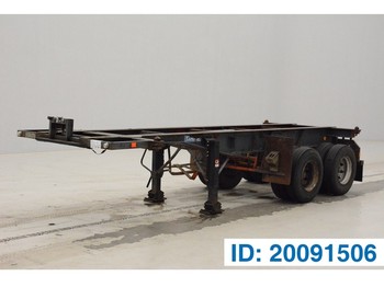 Flandria 20 ft skelet - Semi-reboque transportador de contêineres/ Caixa móvel