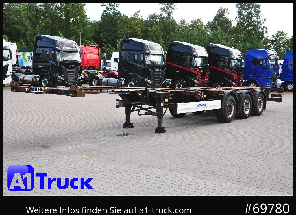 Semi-reboque transportador de contêineres/ Caixa móvel KRONE SDC, Containerchassis,  2x20/30/40