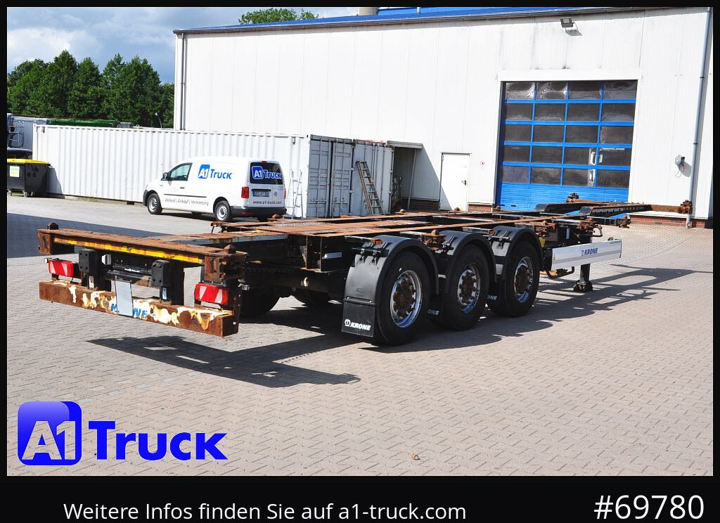 Semi-reboque transportador de contêineres/ Caixa móvel KRONE SDC, Containerchassis,  2x20/30/40