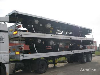 Semi-reboque transportador de contêineres/ caixa móvel LIDER 2022 YEAR NEW 40' 20' 30' container transport trailer manufacture: foto 4