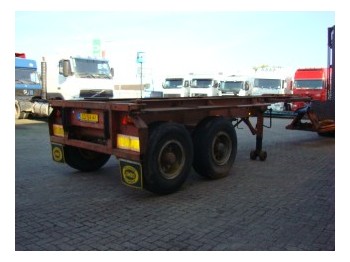 Netam-Freuhauf open 20 ft container chassis - Semi-reboque transportador de contêineres/ Caixa móvel
