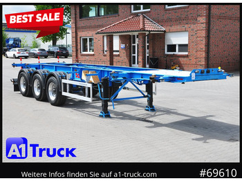 Semi-reboque transportador de contêineres/ Caixa móvel ROHR ADR, Alufelgen, 20- 30 Fuss Container