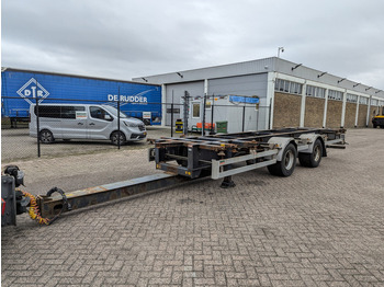 Wecon AWZ 218 LN 2-assen BPW - 20-30FT Connection - DrumBrakes (O2055) - Semi-reboque transportador de contêineres/ Caixa móvel