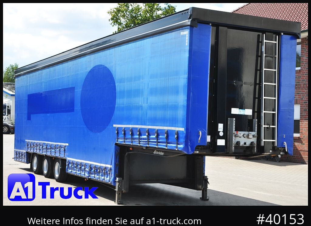 Semi-reboque transporte de bebidas SCHROEDER,WIESMOOR Schröder Jumbo Hubdach, Getränkeauflieger