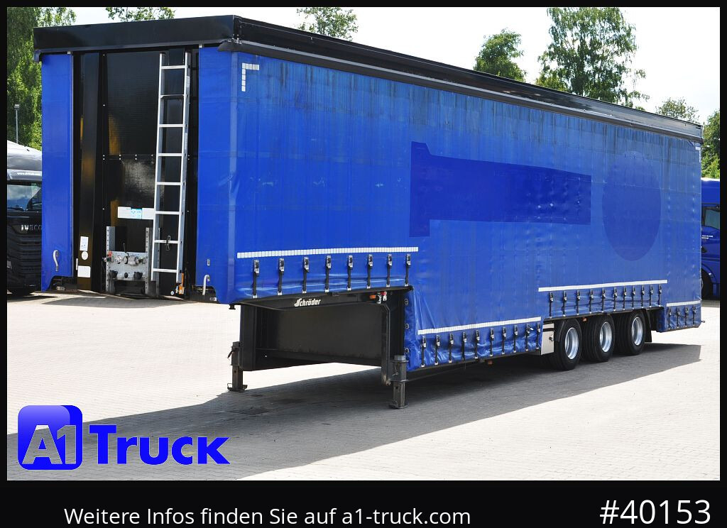 Semi-reboque transporte de bebidas SCHROEDER,WIESMOOR Schröder Jumbo Hubdach, Getränkeauflieger