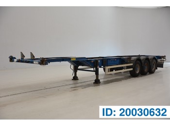 Semi-reboque transportador de contêineres/ Caixa móvel TURBO'S HOET 2 x 20-40 ft skelet: foto 1