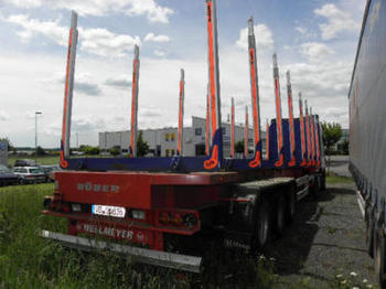 Semi-reboque para transporte de madeiras Wellmeyer STF 35/ 125 LH / Langholztransporter: foto 1