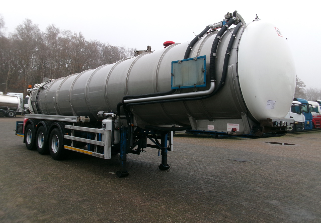 Semi-reboque silo Whale Vacuum tank inox 30 m3 / 1 comp + pump: foto 2