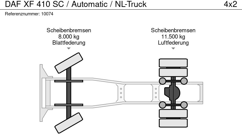 Locação financeira de DAF XF 410 SC / Automatic / NL-Truck DAF XF 410 SC / Automatic / NL-Truck: foto 13